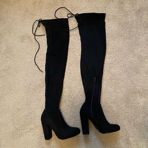 Thigh High Suede Boots